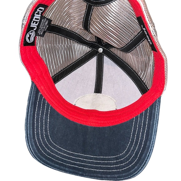 Men jedco jeep big star blue patch trucker cap hat American tradition - Picture 3 of 5